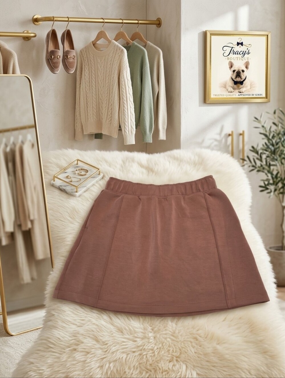 Mondetta High Rise Walking Skort Small
